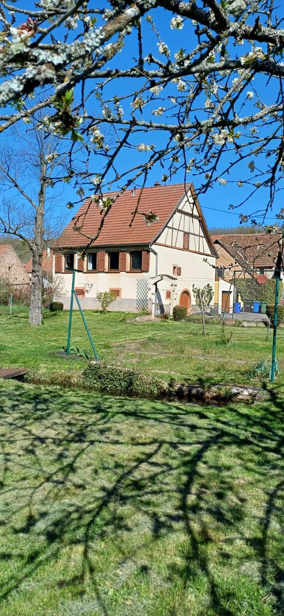 Gîte vu de l'arrière du parc