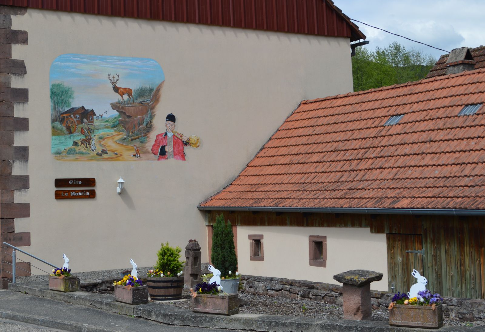 Fresque du gîte