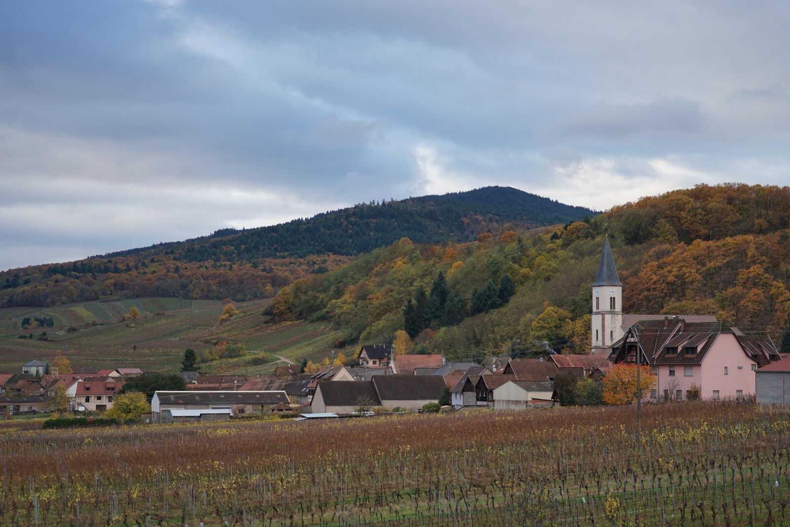 Vue du village en Automne