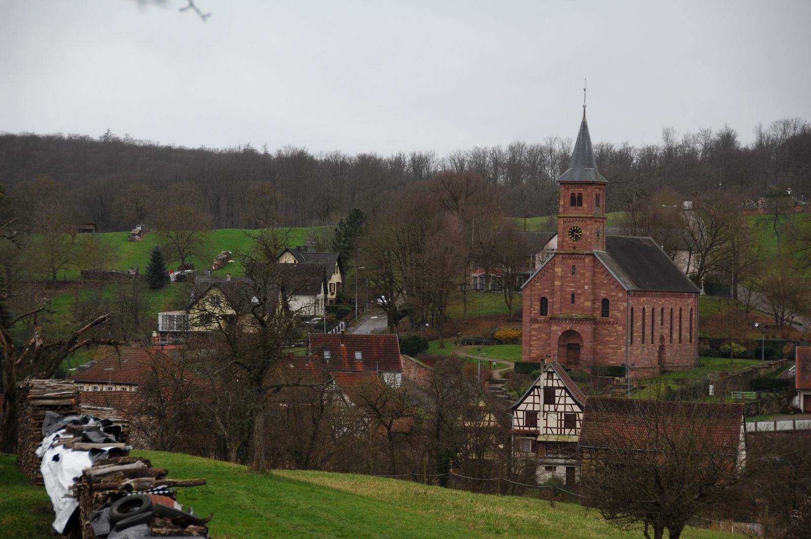 Vue du village .
