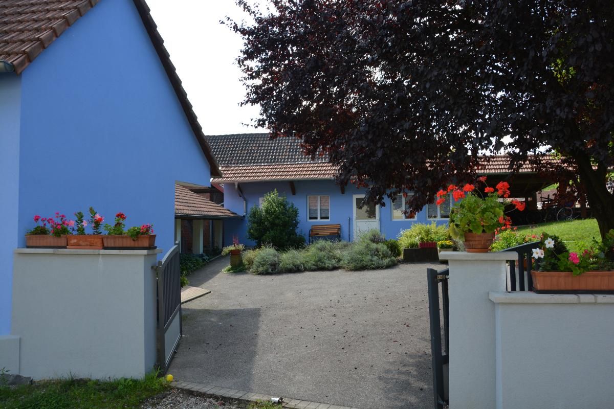 L entrée du gîte, la cour.