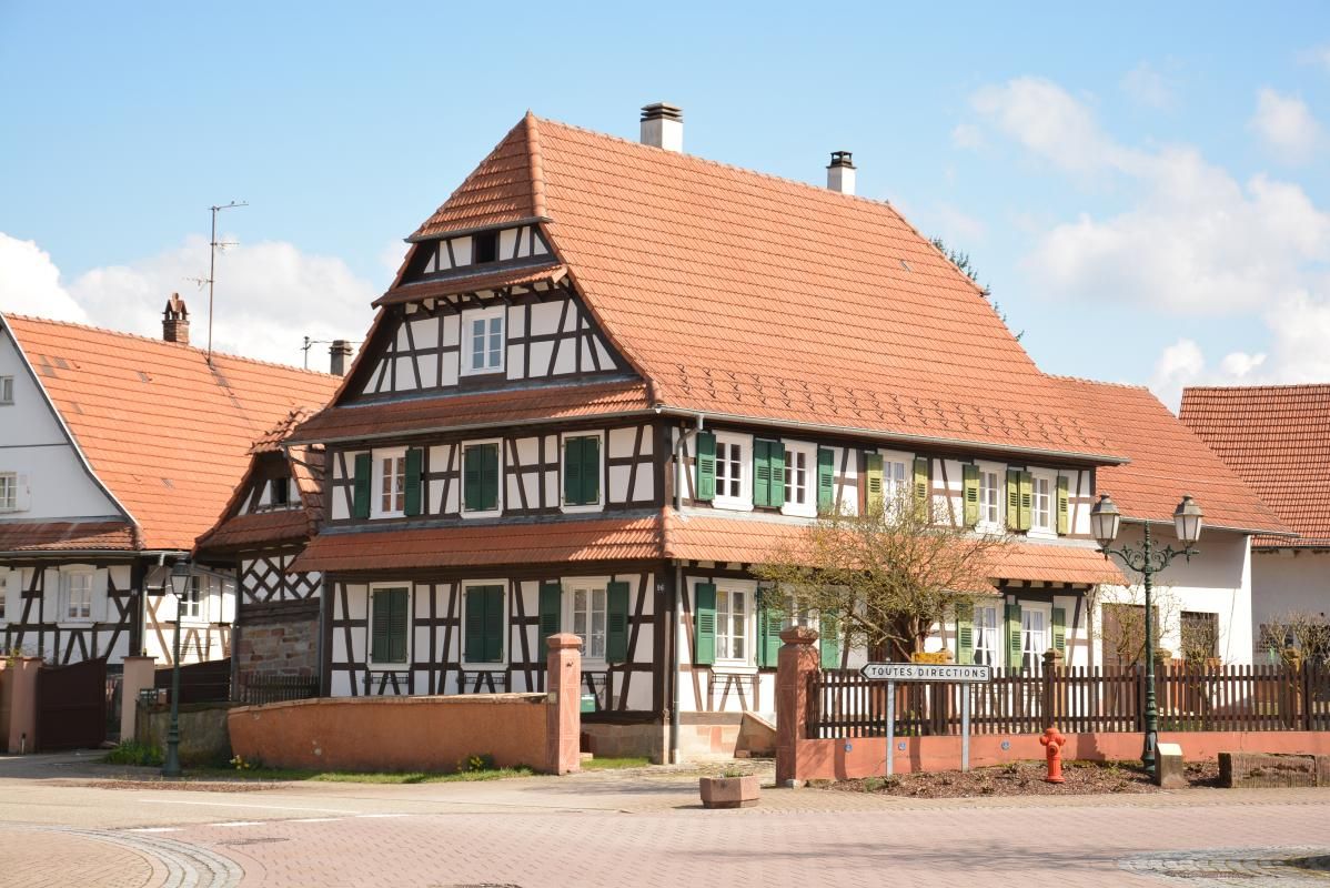 Maison traditionnelle à colombages
