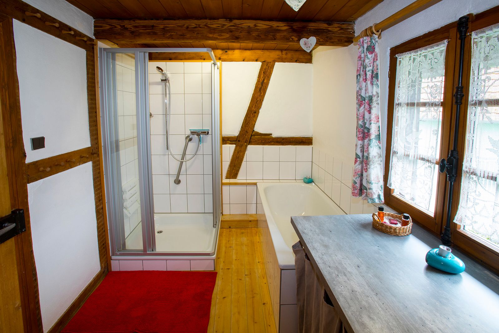 La salle de bain à l´étage
