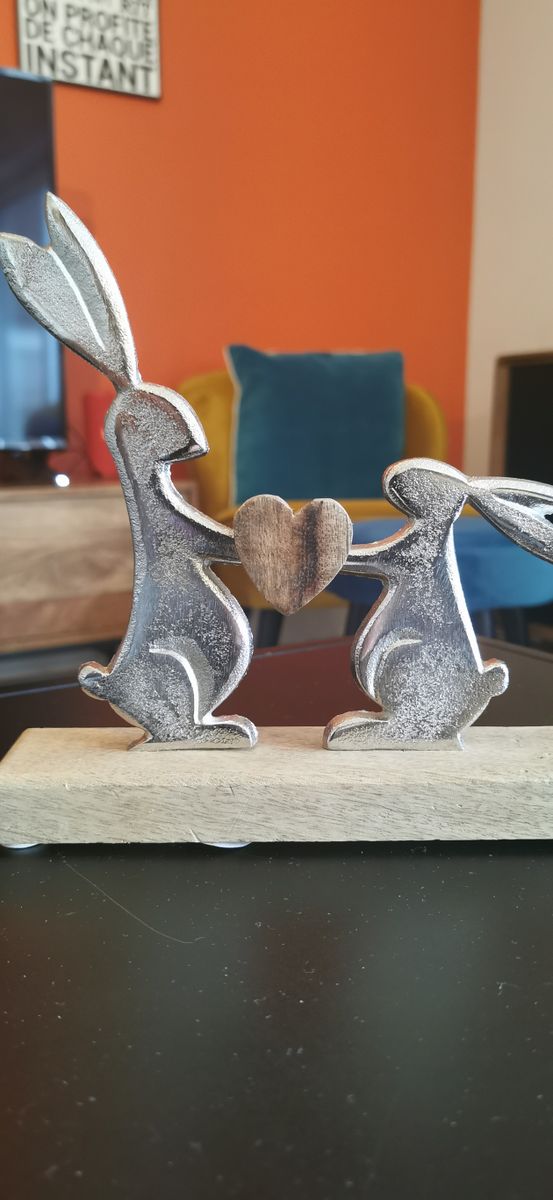 décors de couple de lapins
