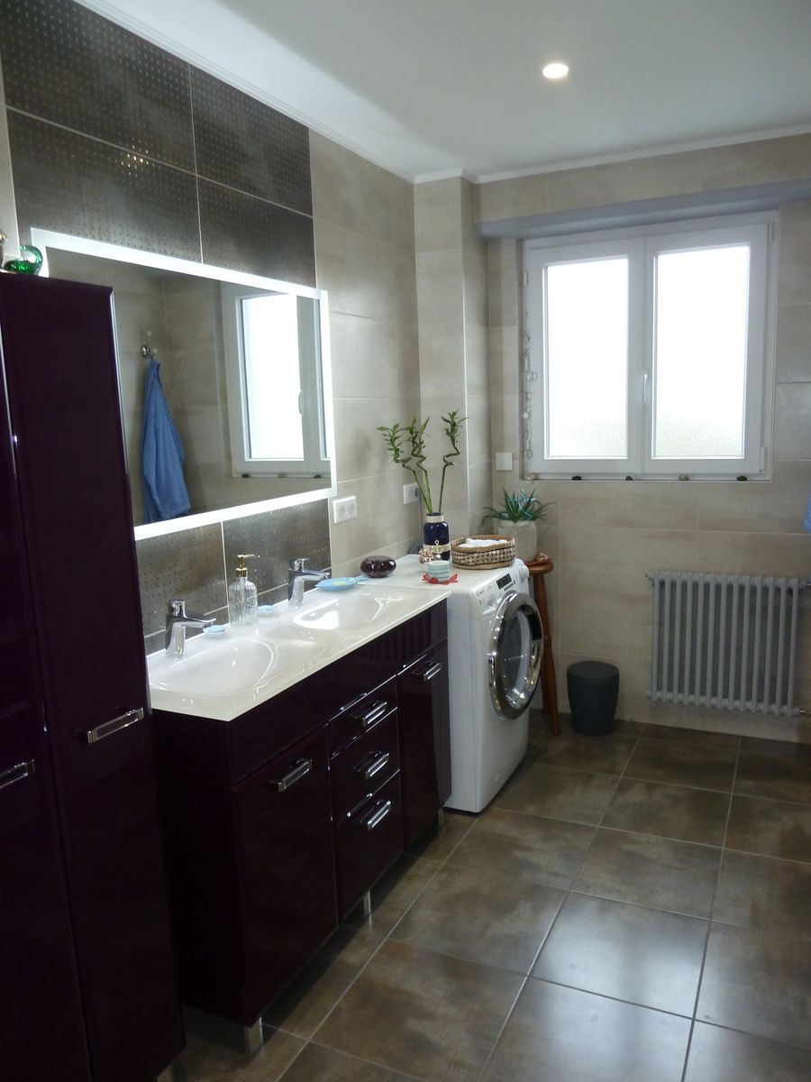 salle d'eau, douche à l'italienne