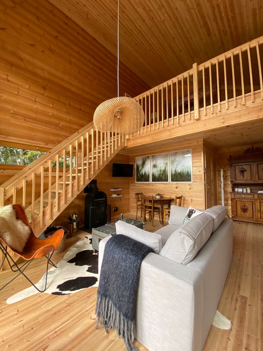 L'accès à la chambre en mezzanine