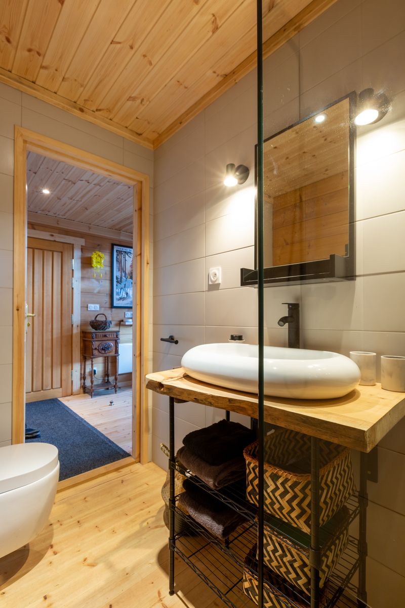La salle de douche