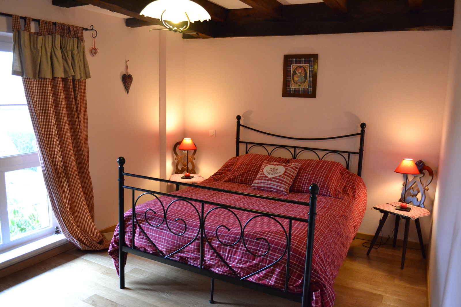 chambre coeur rose