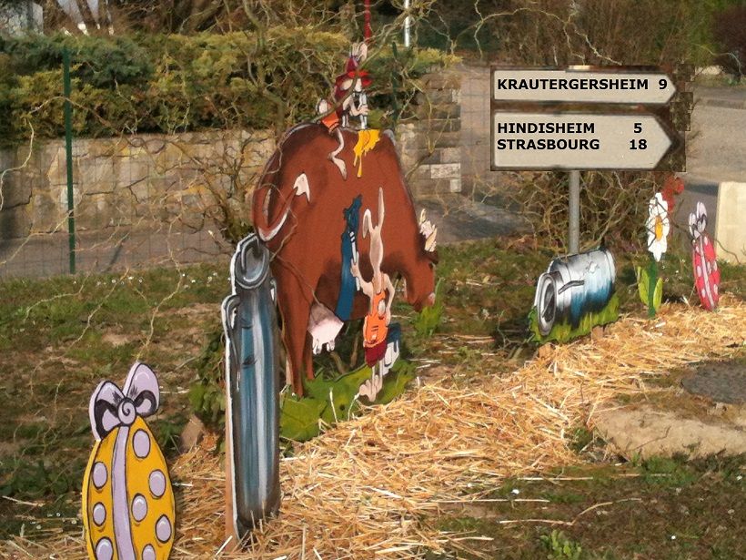 déco de pâque non loin de krautergersheim