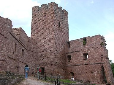 le château de Wangenbourg à proximité du refuge