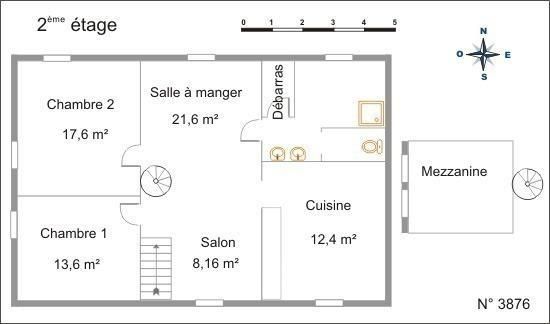 chambre en avec lit gigogne 1à2pers lit 90x190