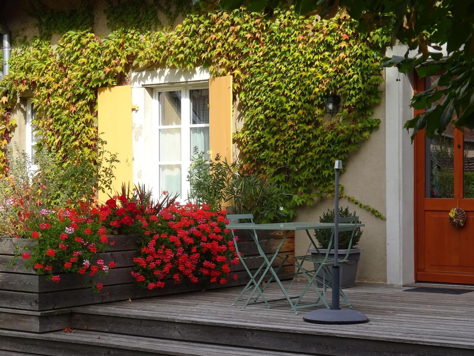 Fin d'été sur la terrasse