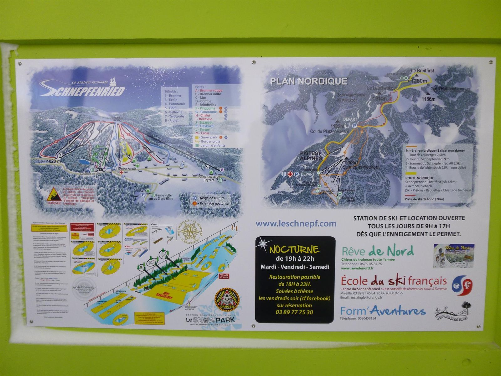 Les pistes du Schnepfenried