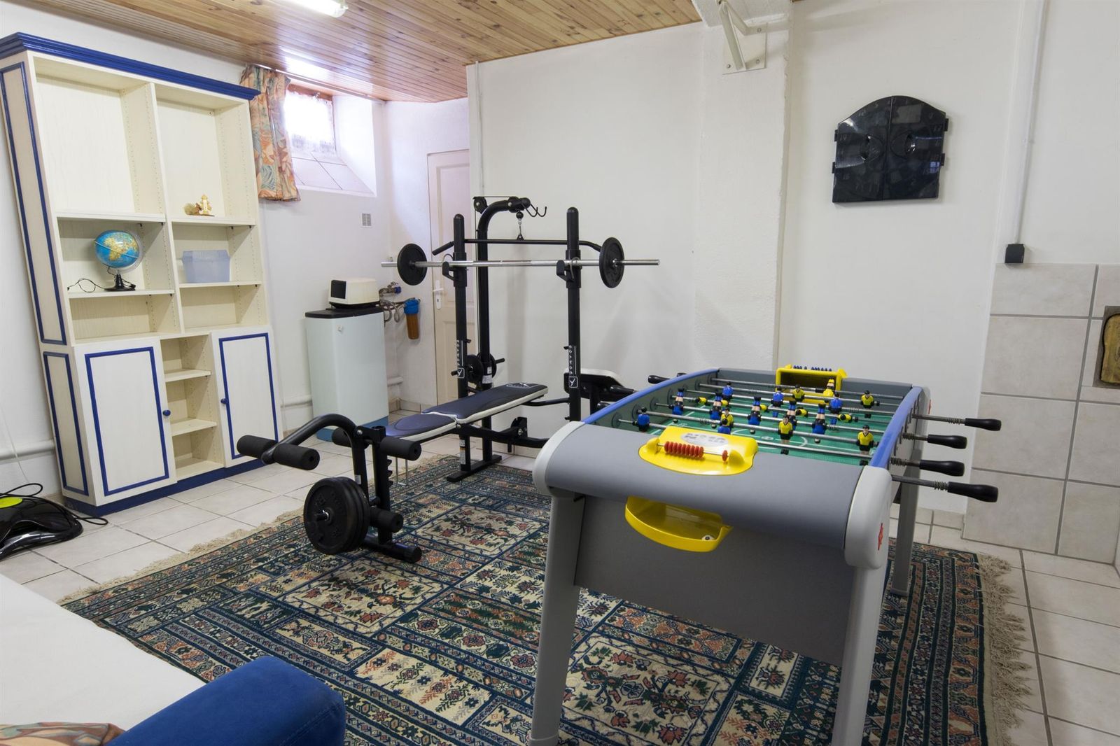 Salle de loisir au sous sol
