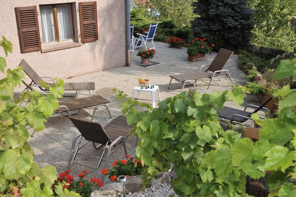 Quetsche d' Alsace: terrasse  commune