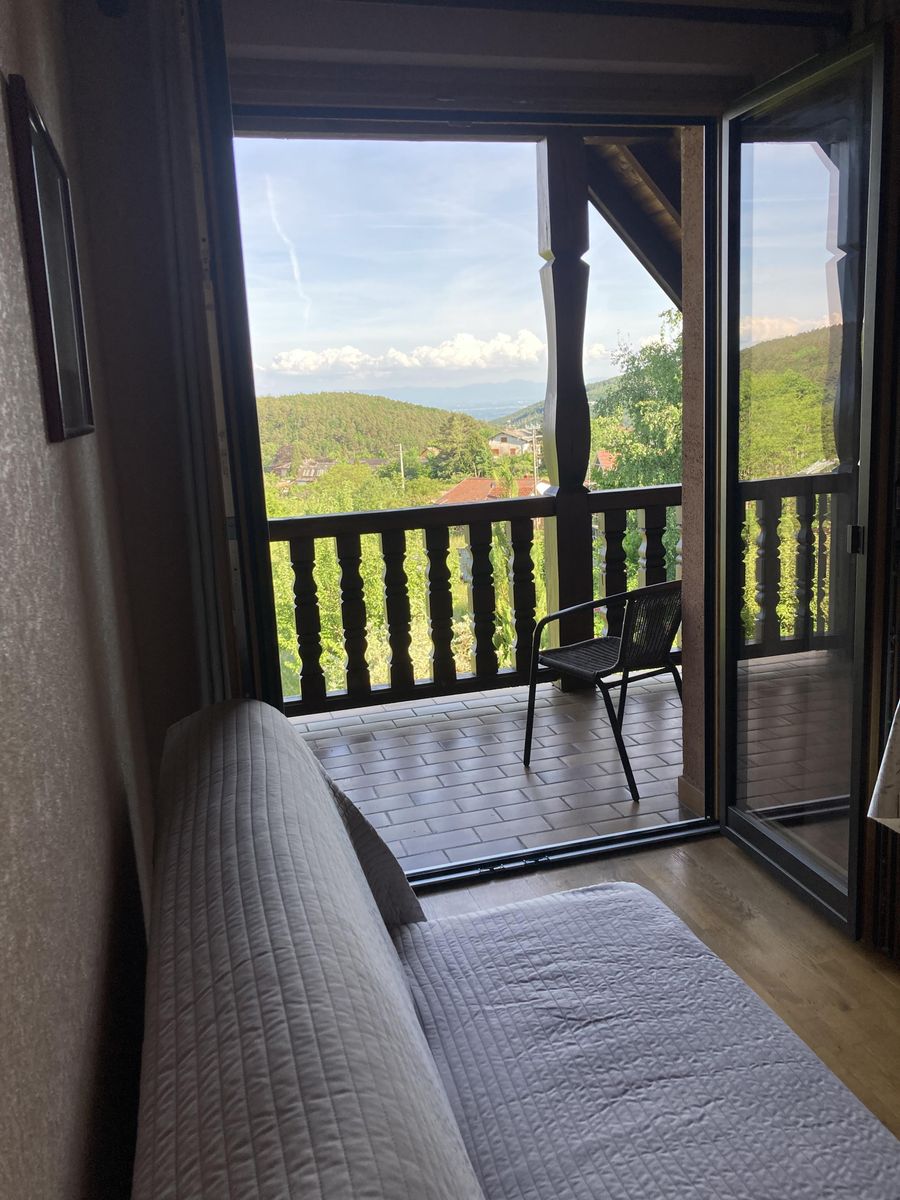 terrasse vue sur la plaine d'Alsace