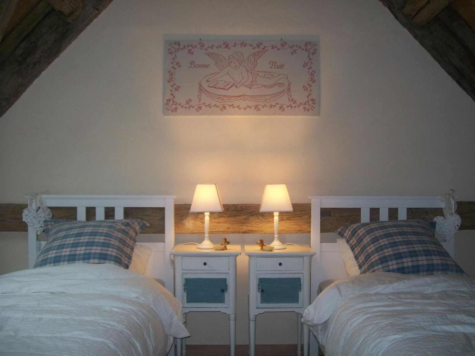 Chambre avec 2 lits