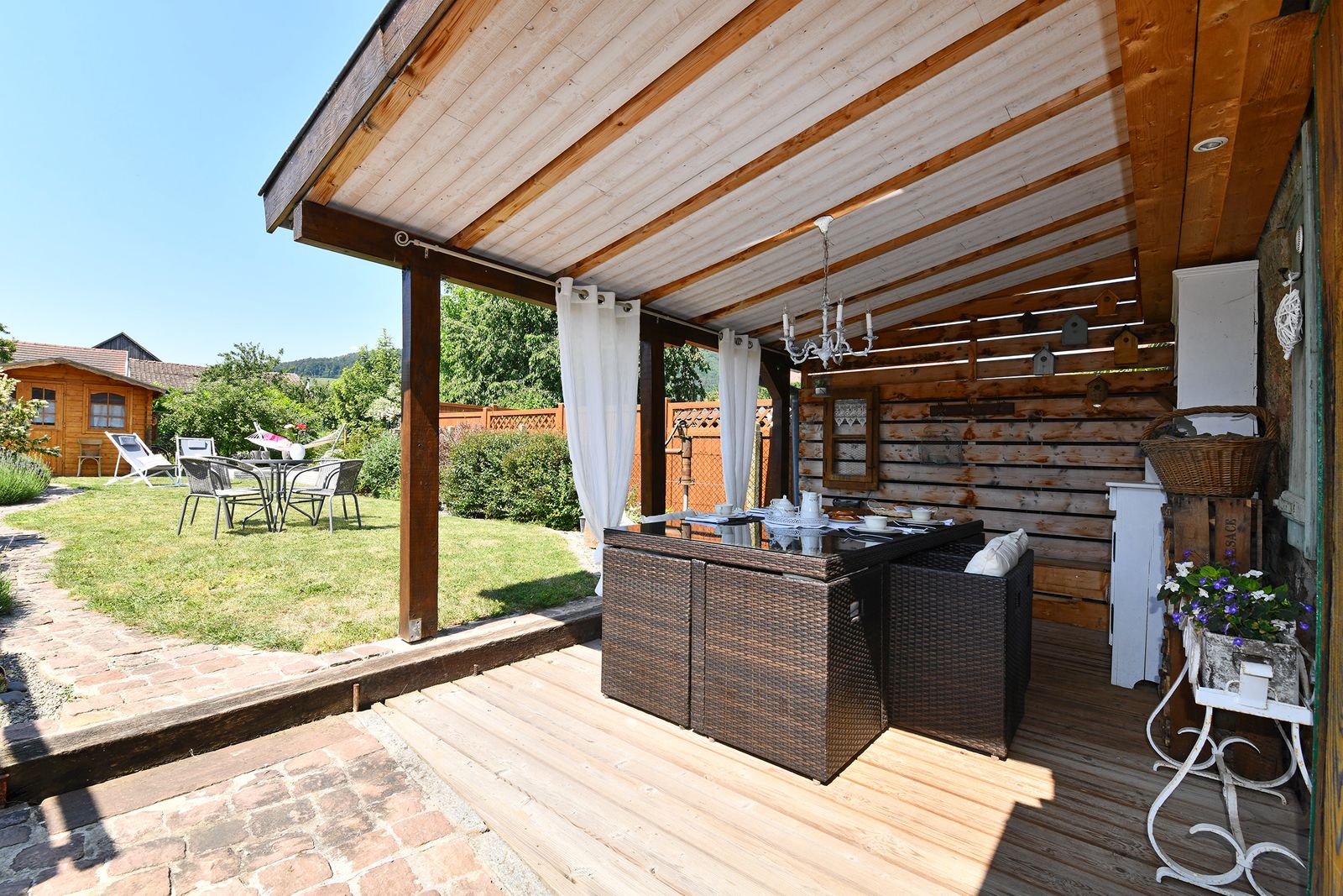 Terrasse couverte privative
